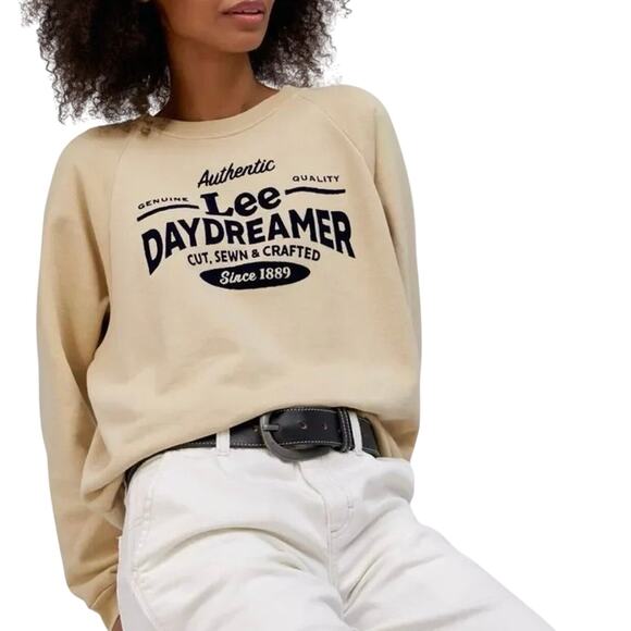 DAYDREAMER x LEE Genuine Quality Sweatshirt in Khaki Size M New w/ Tag MSRP $120 - Picture 12 of 16